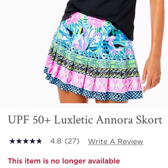 Lilly Pulitzer XL annora skort new & rare - Picture 7 of 7
